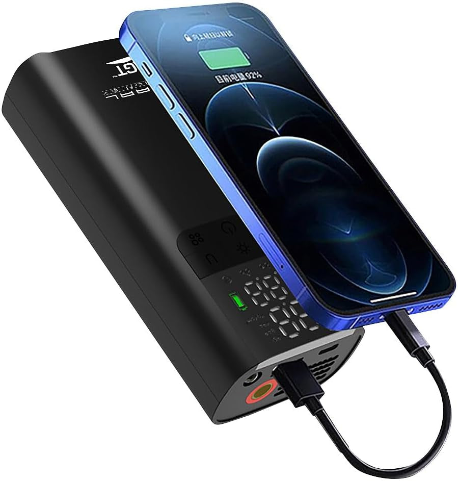 AirCharge™ - Smart 150PSI Portable Air Compressor & Power Bank (LED Display, USB-C)