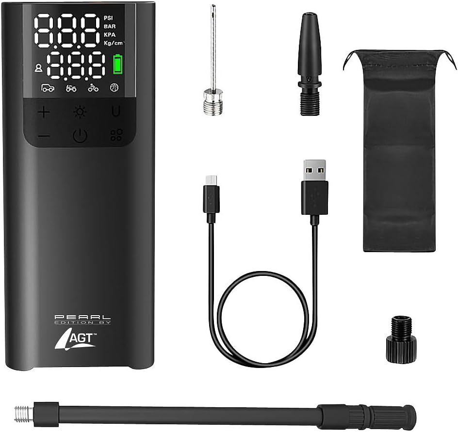 AirCharge™ - Smart 150PSI Portable Air Compressor & Power Bank (LED Display, USB-C)