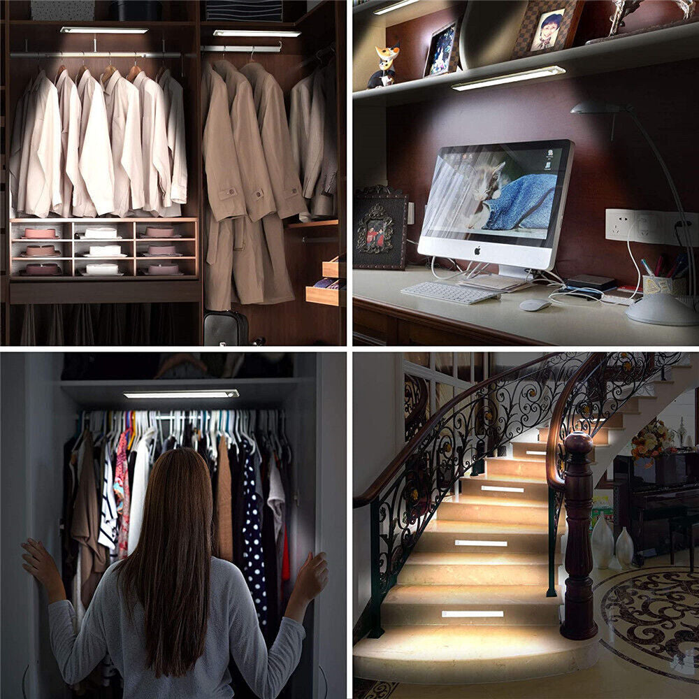 LumaBar™ – LED Motion Sensor Cabinet Light (USB, 3 Sizes)