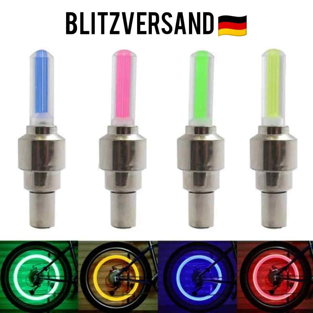 LED Wheel Valve Caps™ – Motion-Activated Bicycle Tire Neon Lights