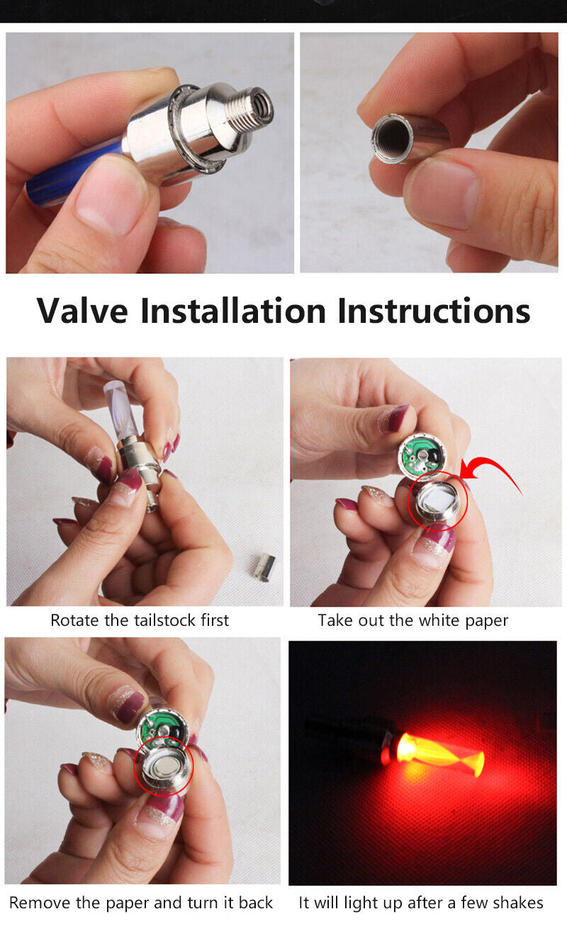 LED Wheel Valve Caps™ – Motion-Activated Bicycle Tire Neon Lights