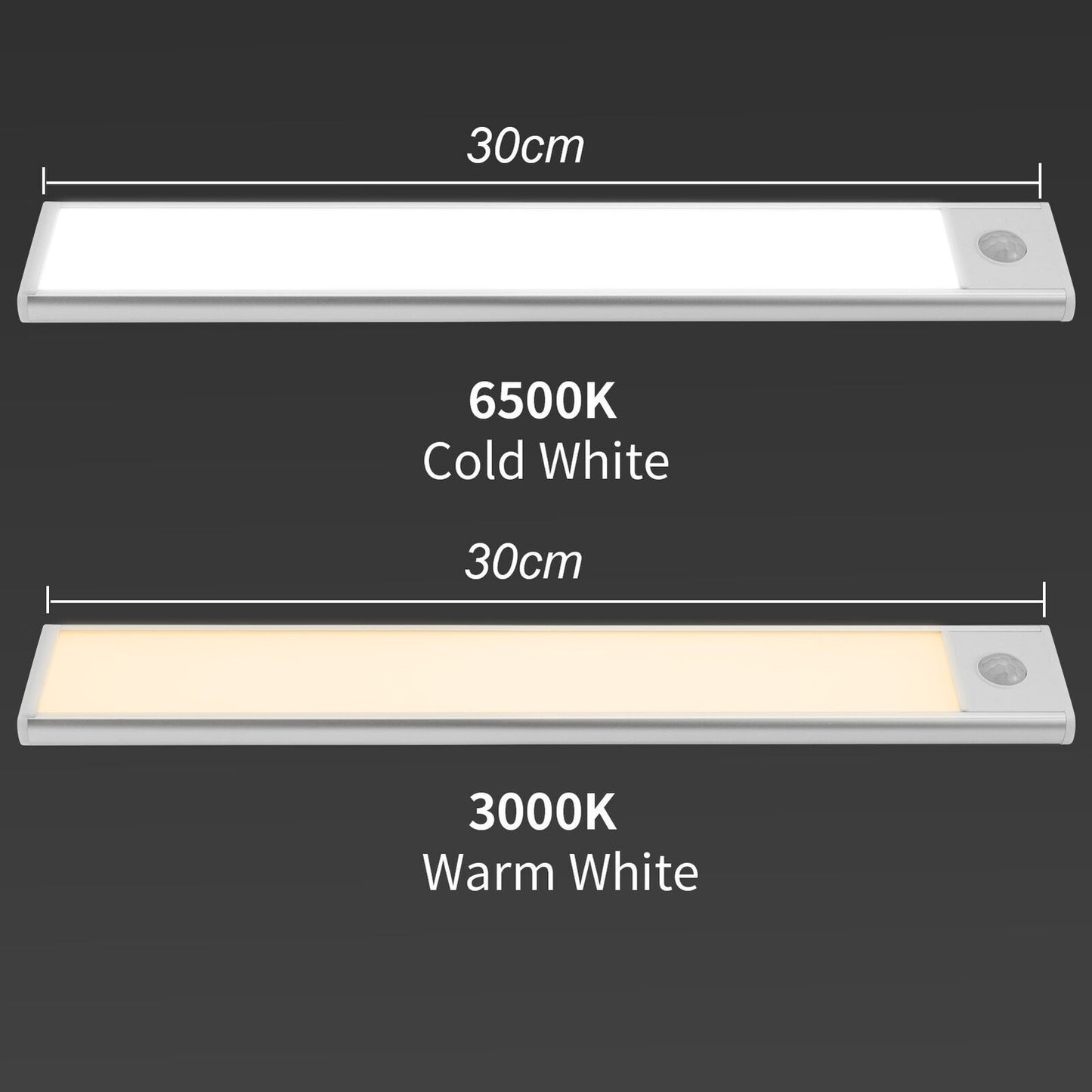 LumaBar™ – LED Motion Sensor Cabinet Light (USB, 3 Sizes)