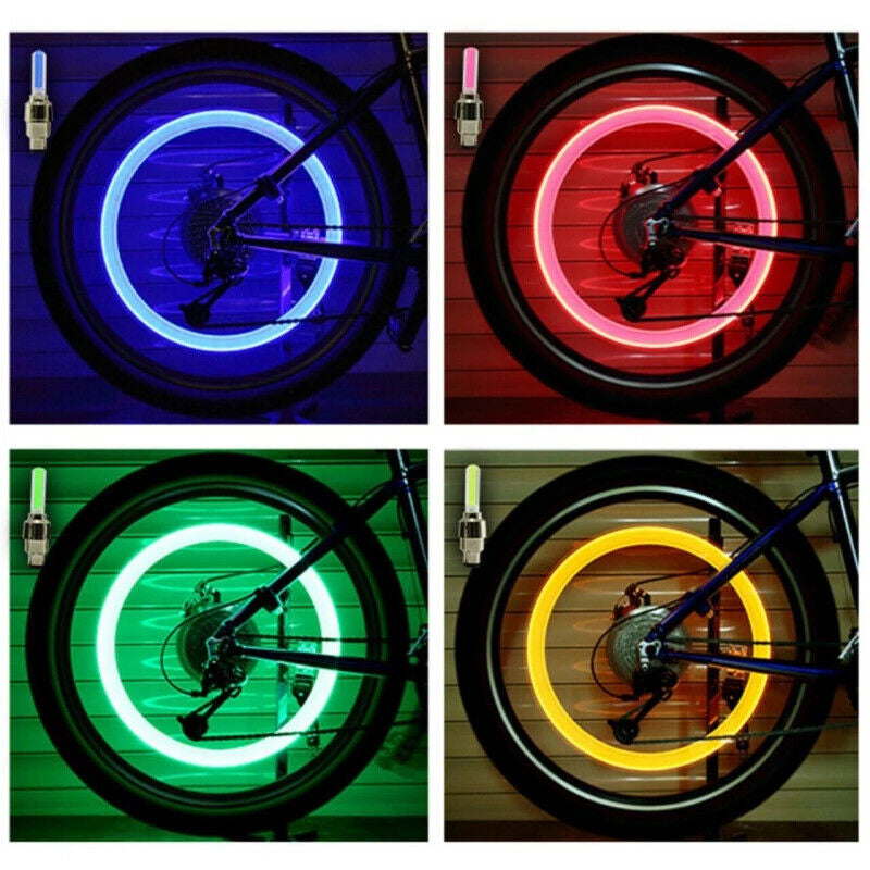 LED Wheel Valve Caps™ – Motion-Activated Bicycle Tire Neon Lights
