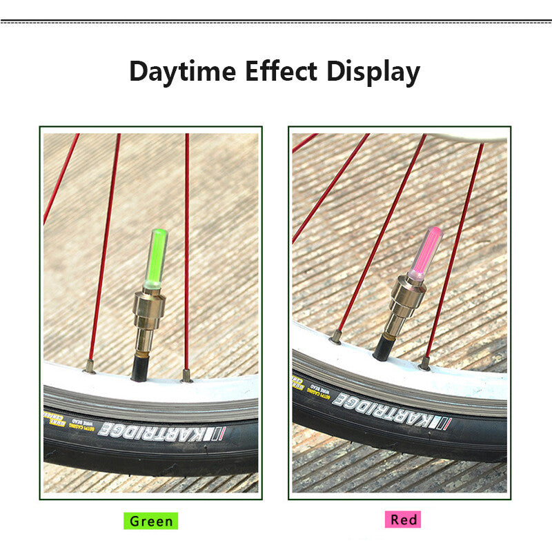 LED Wheel Valve Caps™ – Motion-Activated Bicycle Tire Neon Lights
