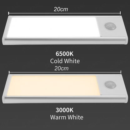 LumaBar™ – LED Motion Sensor Cabinet Light (USB, 3 Sizes)