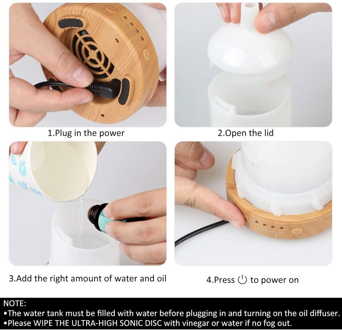 GlowMist™ – LED Ultrasonic Aroma Diffuser (7 Colors, Auto Shut-Off)