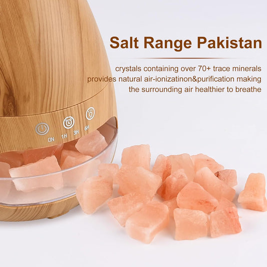 VolcanoGlow™ Premium 2-in-1 Himalayan Salt Aroma Diffuser – Flame Effect & Silent Humidifier (200ml)