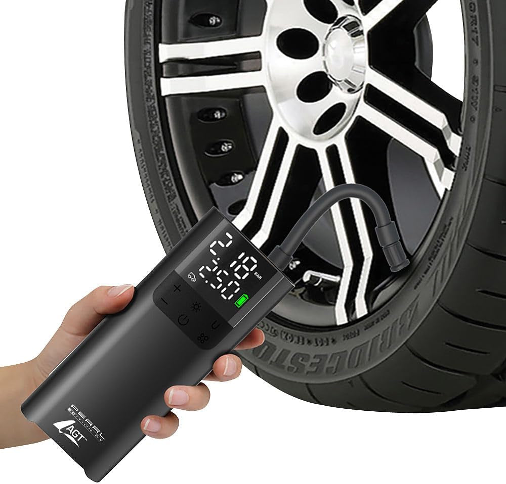 AirCharge™ - Smart 150PSI Portable Air Compressor & Power Bank (LED Display, USB-C)