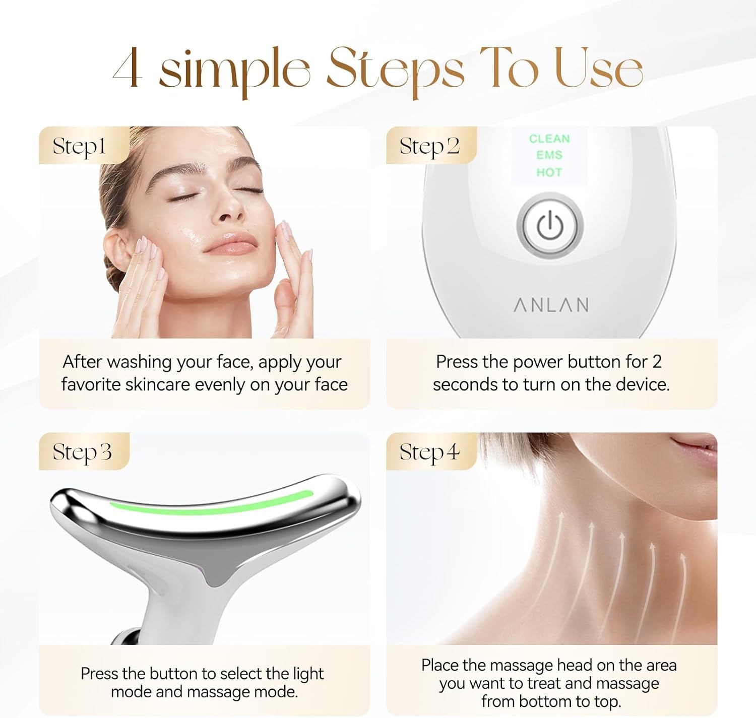 GlowLift™ – EMS V-Shape Beauty Tool (3 Modes, Heat, Wireless)