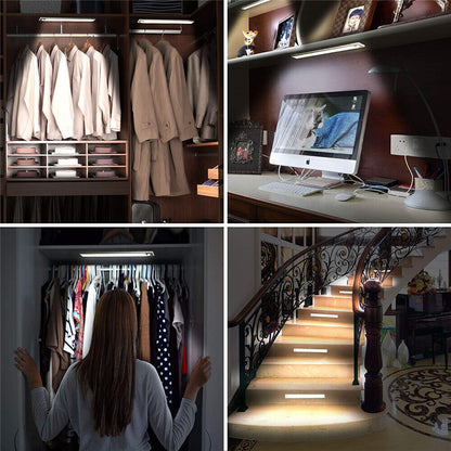 LumaBar™ – LED Motion Sensor Cabinet Light (USB, 3 Sizes)
