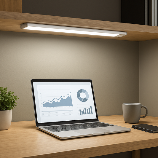 Energy-efficient LED light equipped with advanced motion sensor technology for automatic illumination and security.
