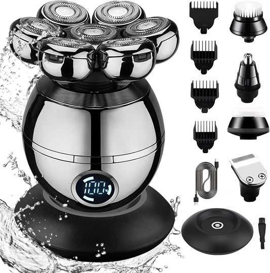 DryShave™ Pro – 6D Floating Razor (5-in-1 Grooming Kit)