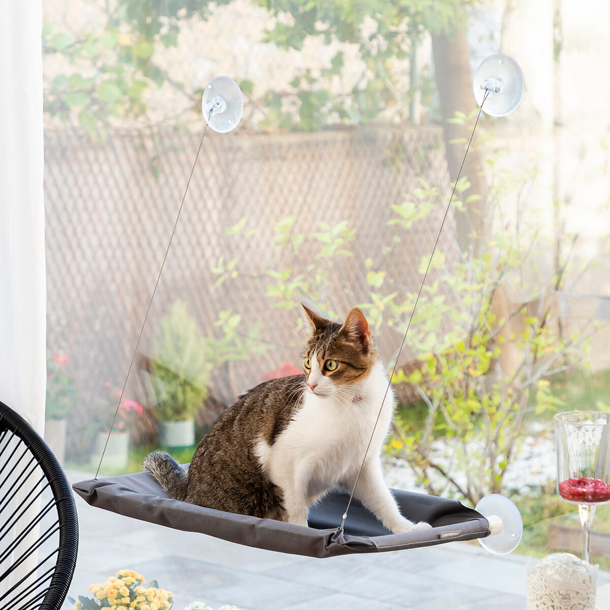 CozyBask™ – Cat Window Hammock Bed