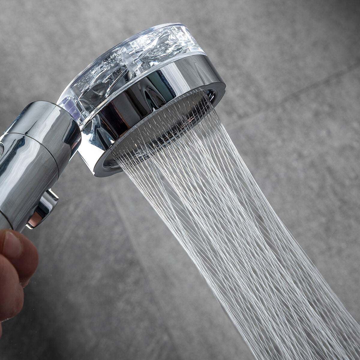 SlimJet™ – High-Pressure Shower Head with Stop Button