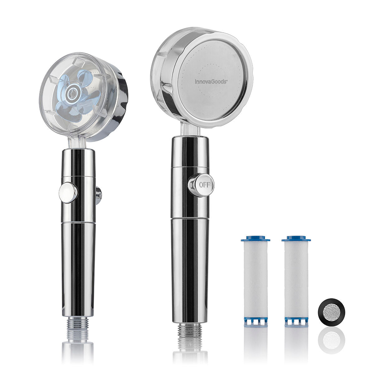 SlimJet™ – High-Pressure Shower Head with Stop Button