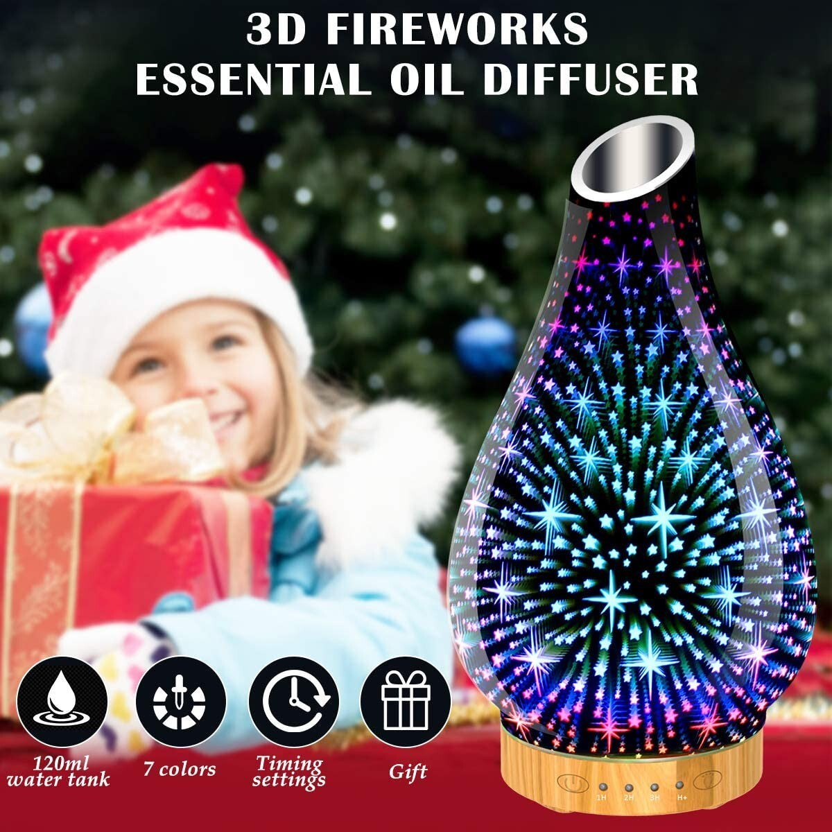 GlowMist™ – LED Ultrasonic Aroma Diffuser (7 Colors, Auto Shut-Off)