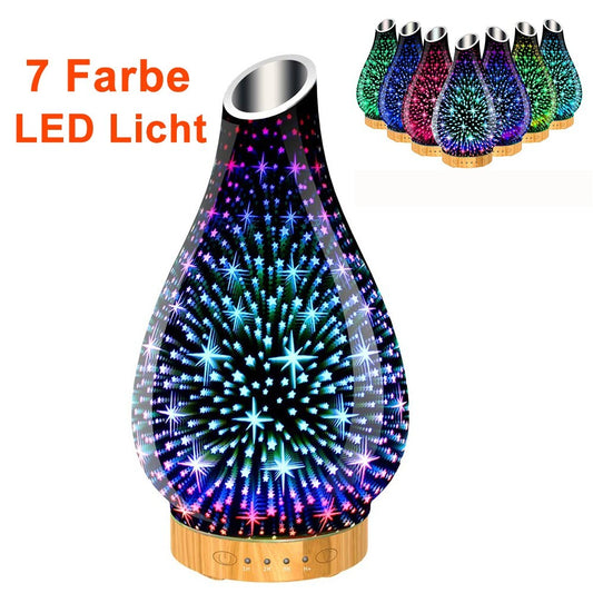 GlowMist™ - LED-Ultraschall-Aromadiffusor (7 Farben, automatische Abschaltung)
